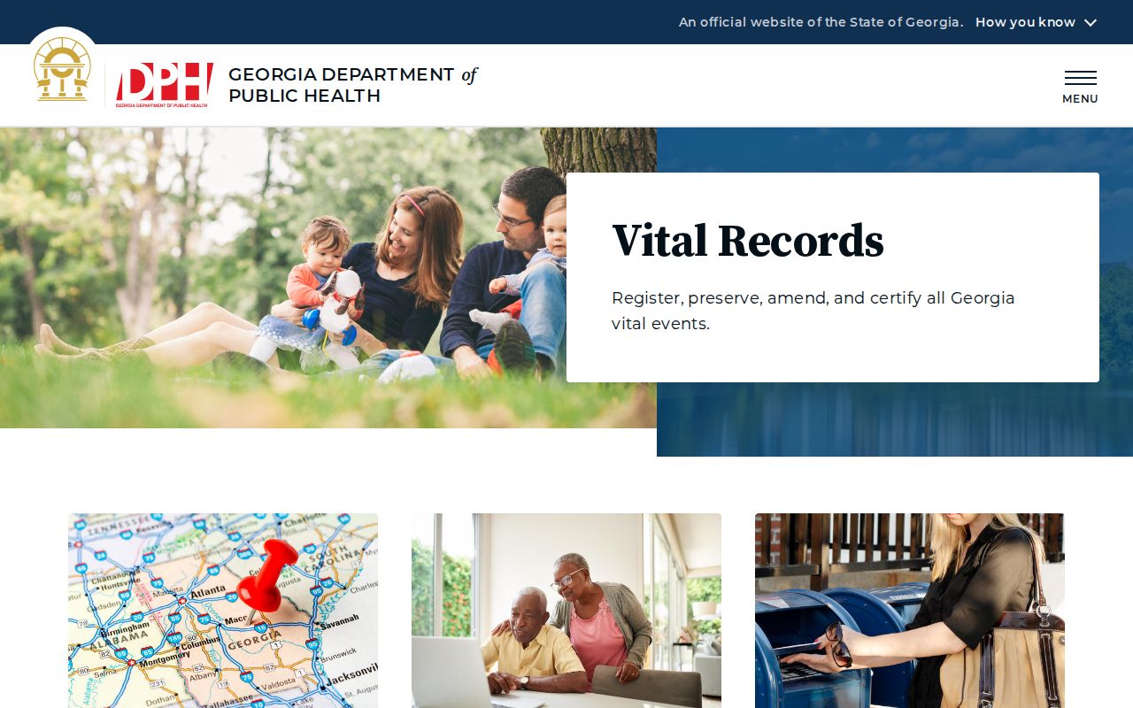 Dalton people search Georgia vital records portal