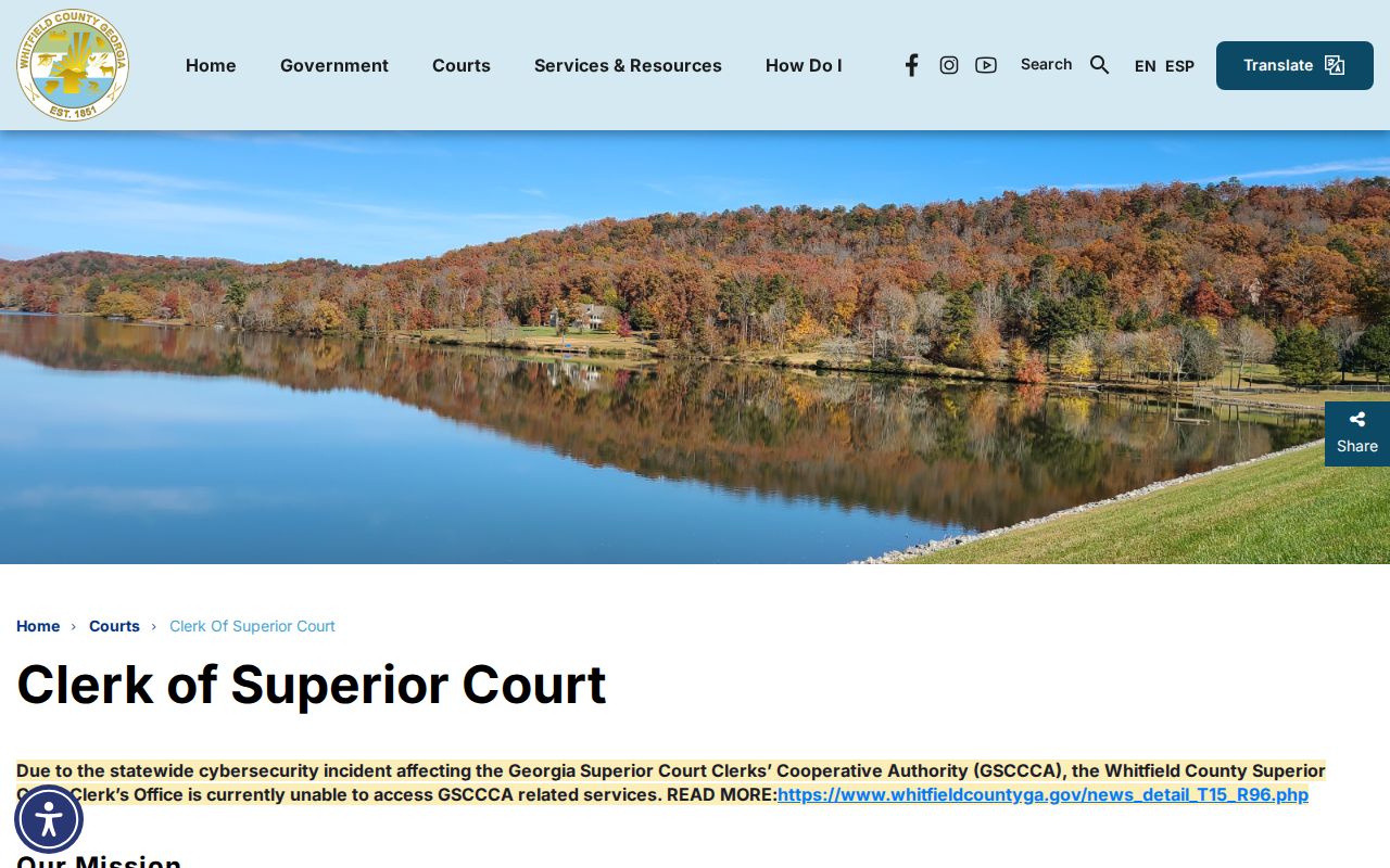 Dalton people search Superior Court Clerk records